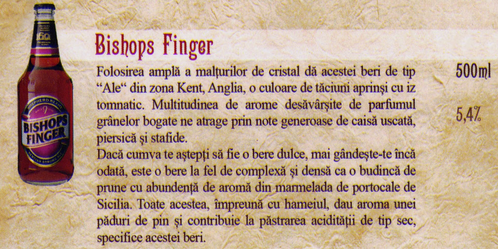Bere Bishops Finger